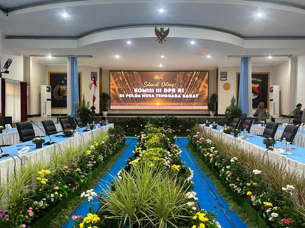 Bid TIK Polda NTB Kawal dan Siapkan Sarana Prasarana Rangkaian Kunjungan Kerja Komisi III DPR RI